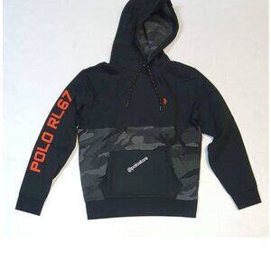 Polo Ralph Lauren RL-67 Pullover Hoodie – Black Camo (XLT)